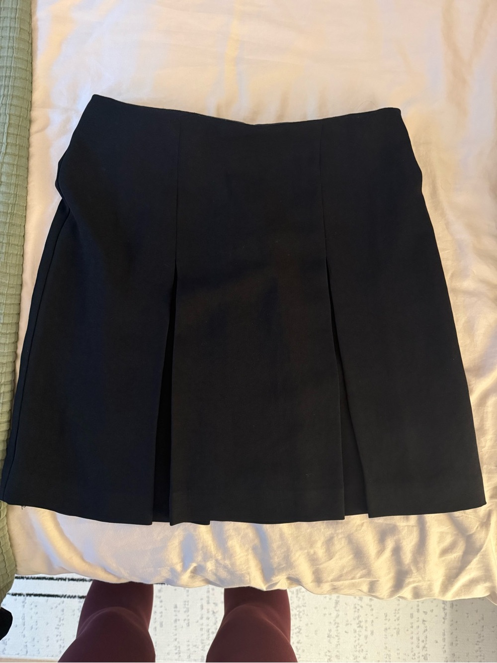 Marc Jacobs Classic Black Pleated Mini Skirt
